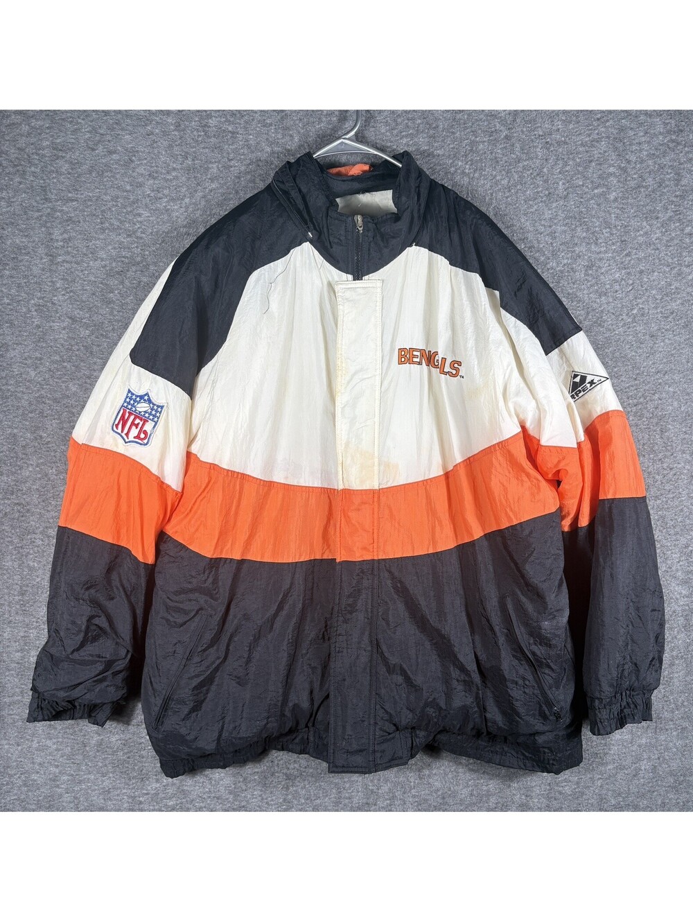 VTG Starter APEX Pro Line Cincinnati Bengals Full Zip Jacket Mens Size XL